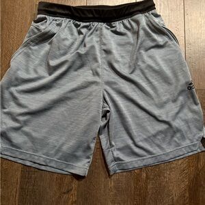Adidas Men's Black and Gray Athletic Shorts